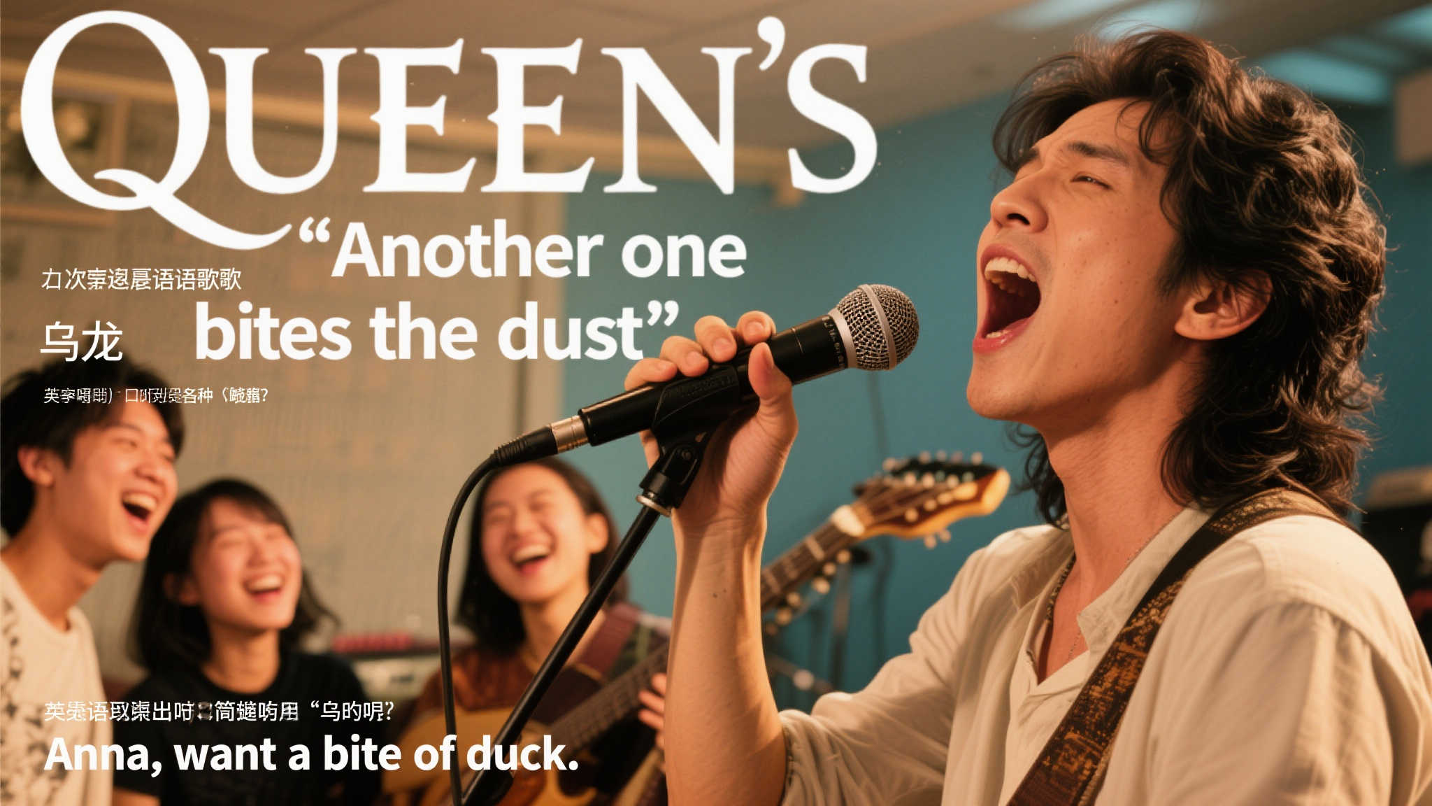 这段真的笑到不行!我完全没预料到学一首歌还能有这么多搞笑的地方,哈哈 初次接触外语歌曲,不免因为发音不准而闹出各种“乌龙